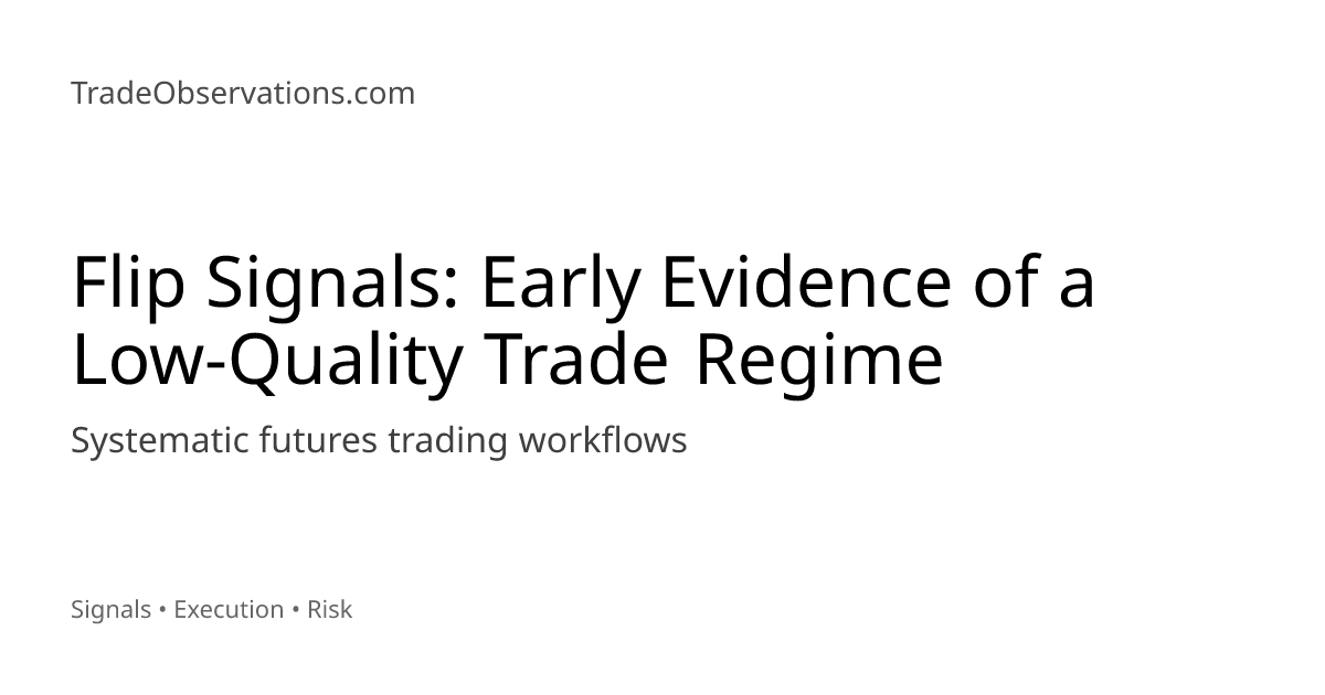 Flip Signals: Early Evidence of a Low-Quality Trade Regime | Trade ...