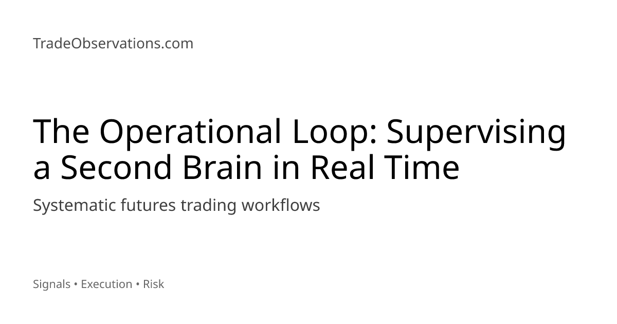 The Operational Loop: Supervising a Second Brain in Real Time | Trade ...